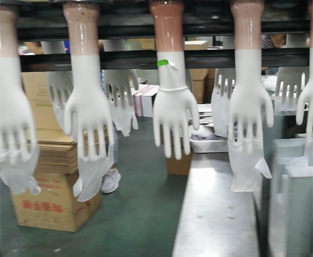 PVC手套产线半脱模清理